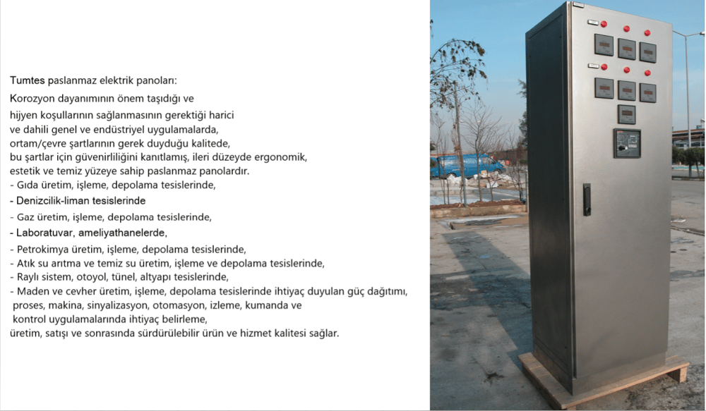 Paslanmaz Elektrik Panosu