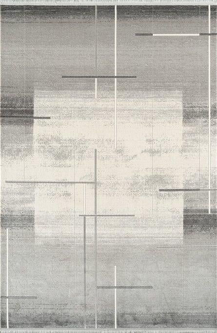 By Özer Halı Bej Gri Akrilik İplik Modern Stil Beverly BF01B Salon Halısı