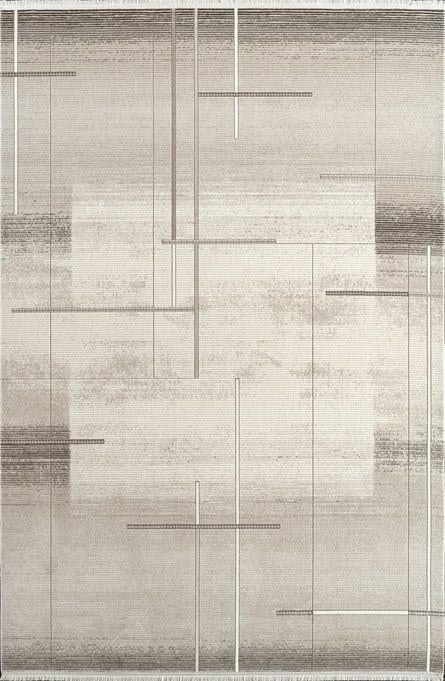 By Özer Halı Bej Renk Akrilik İplik Modern Stil Beverly BF01A Salon Halısı