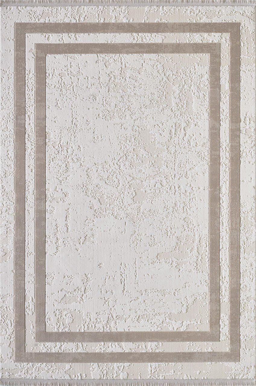 By Özer Halı Bej Renk Bordürlü Modern Stil Artemis Halı Murano 1361A Salon Halısı