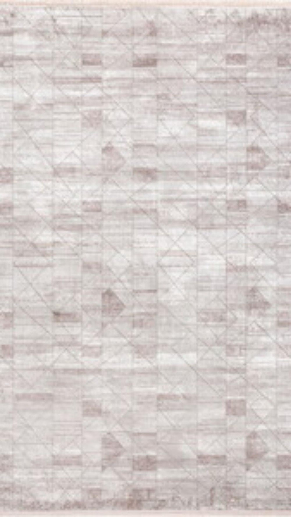 By Özer Halı Bej Renk Geometrik Desenli Modern Stil Pigment Halı Tuval TVL01 Salon Halısı