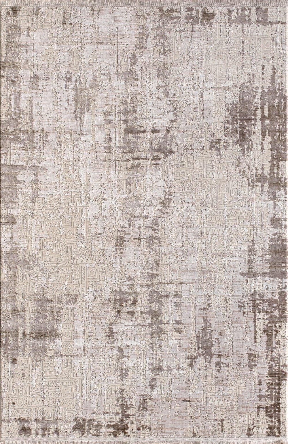By Özer Halı Bej Yeşil Renk Desenli Modern Stil Artemis Halı Emma 09765C Salon Halısı