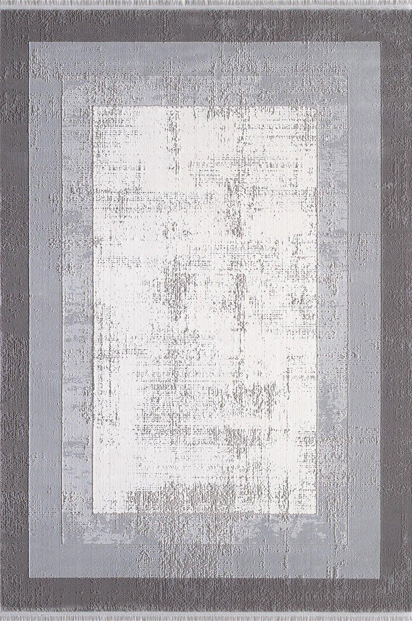 By Özer Halı Gri Renk Bordürlü Modern Stil Artemis Halı Murano 1359A Salon Halısı