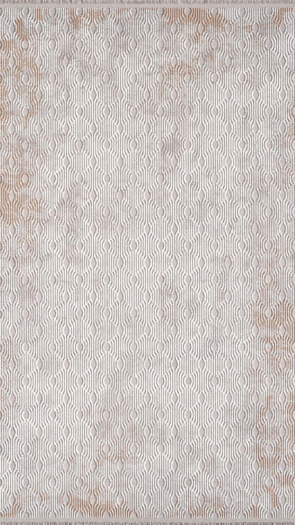 By Özer Halı Gri Renk Kahve Desenli Modern Stil Artemis Halı Artex 02503C Salon Halısı