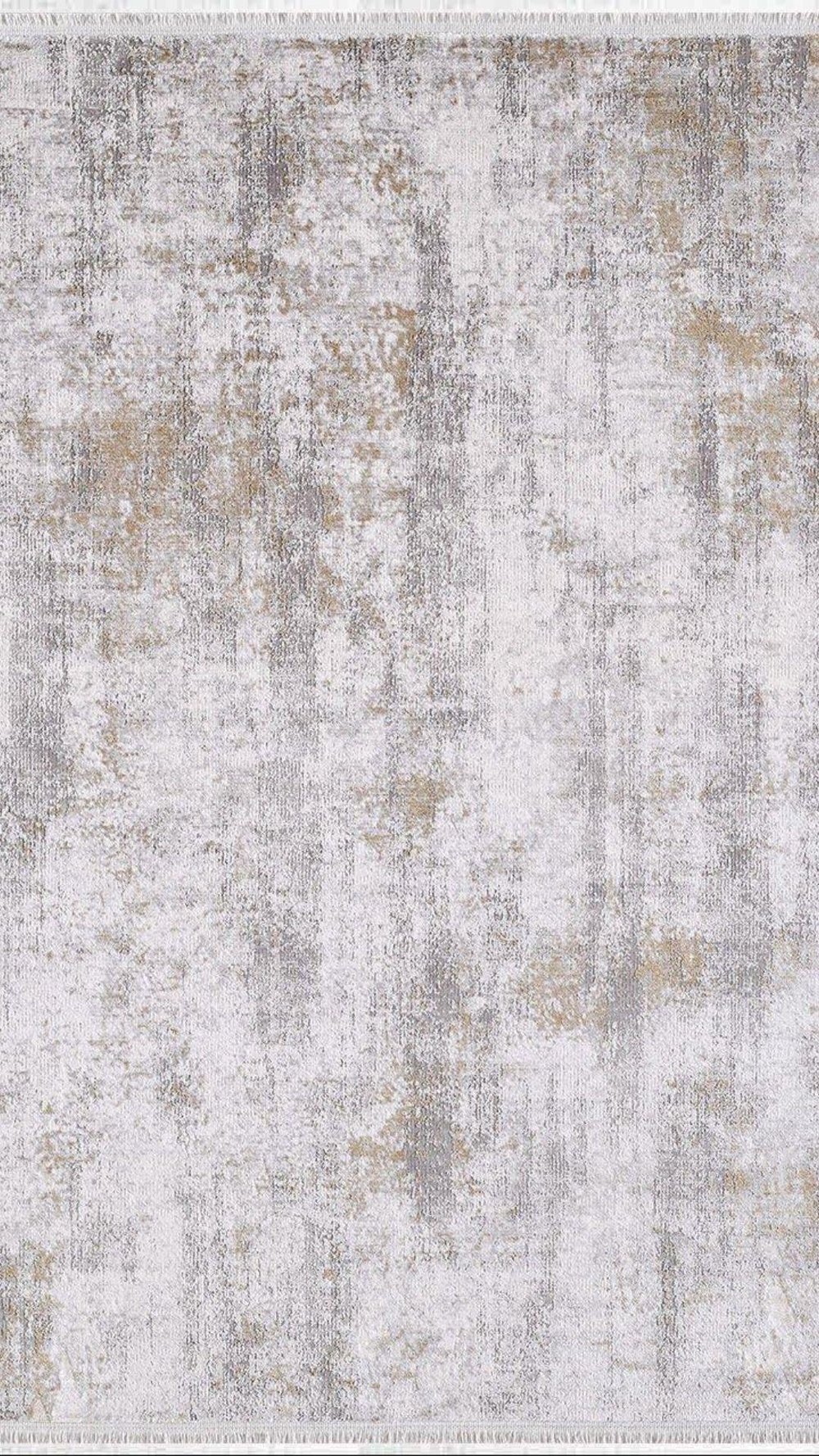 By Özer Halı Gri Renk Kiremit Renk Desenli Modern  Artemis Halı Barok 02267A Salon Halısı