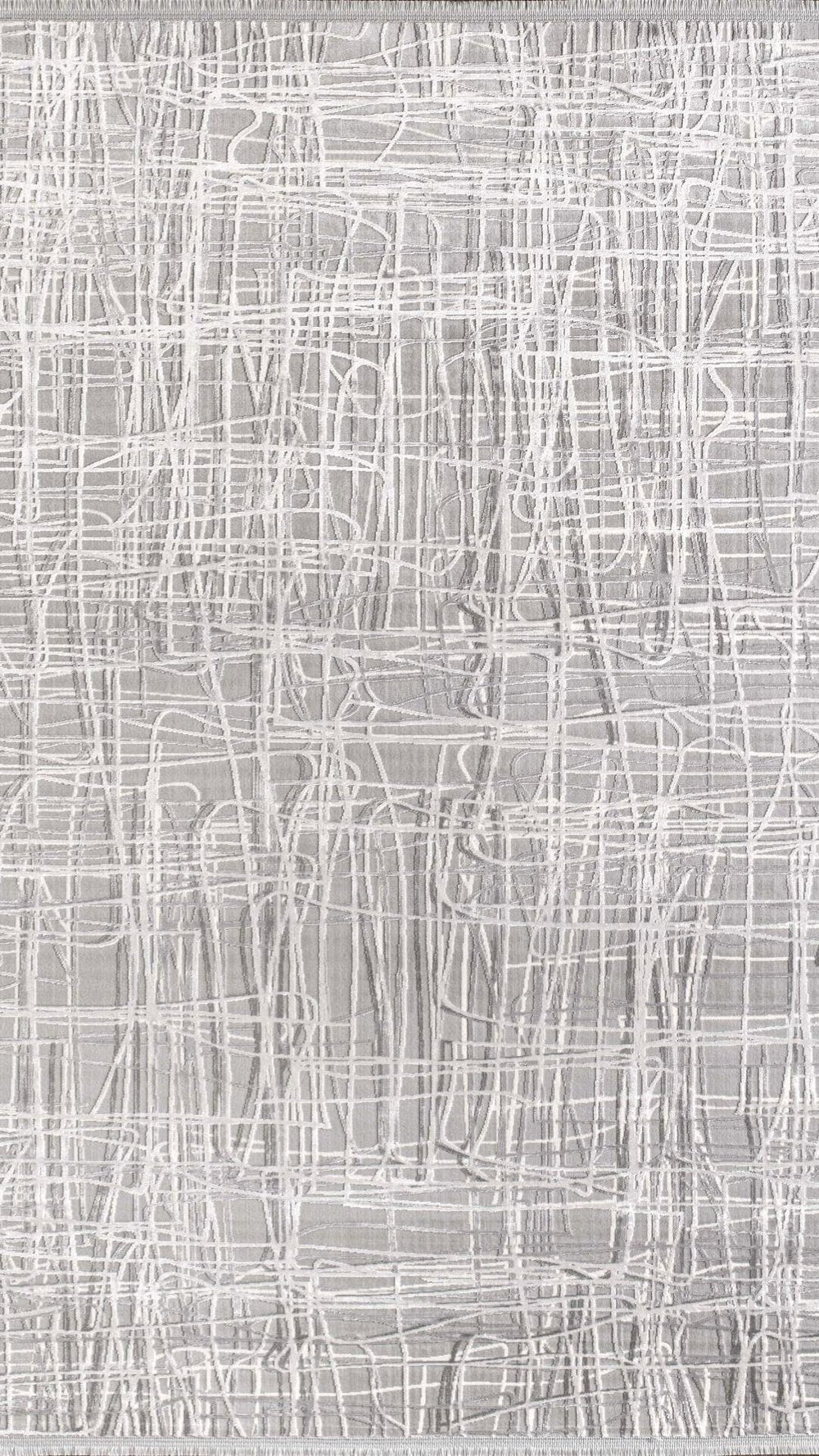 By Özer Halı Gri Renk Krem Desenli Modern Stil Artemis Halı Emma 09764E Salon Halısı