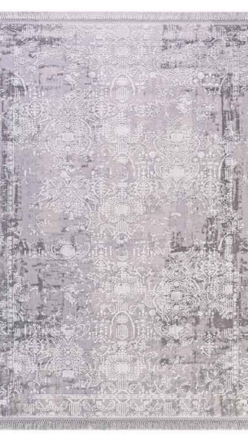 By Özer Halı Kemik Renk Gri Bordürlü Modern  Artemis Halı İnspiration 0651G Salon Halısı
