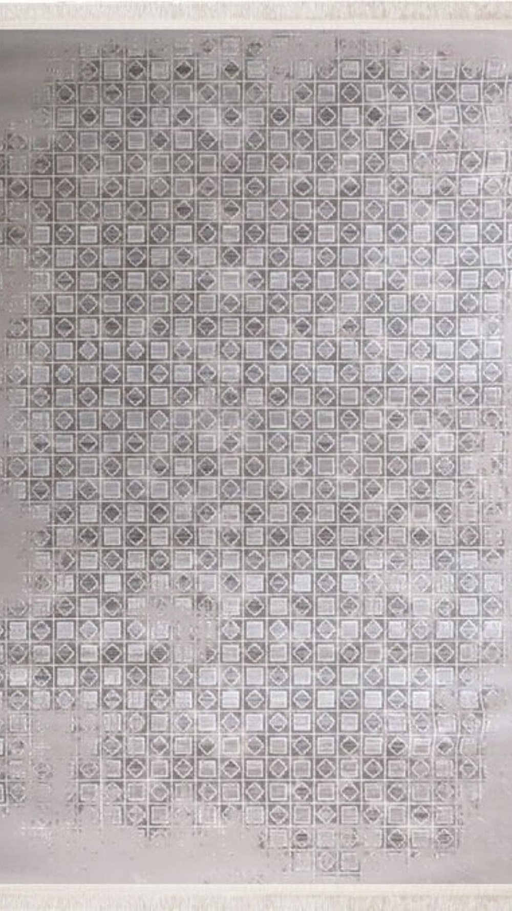 By Özer Halı Koyu Gri Renk Geometrik Desenli Modern Stil Nexus Halı Elegant 4404A Salon Halısı