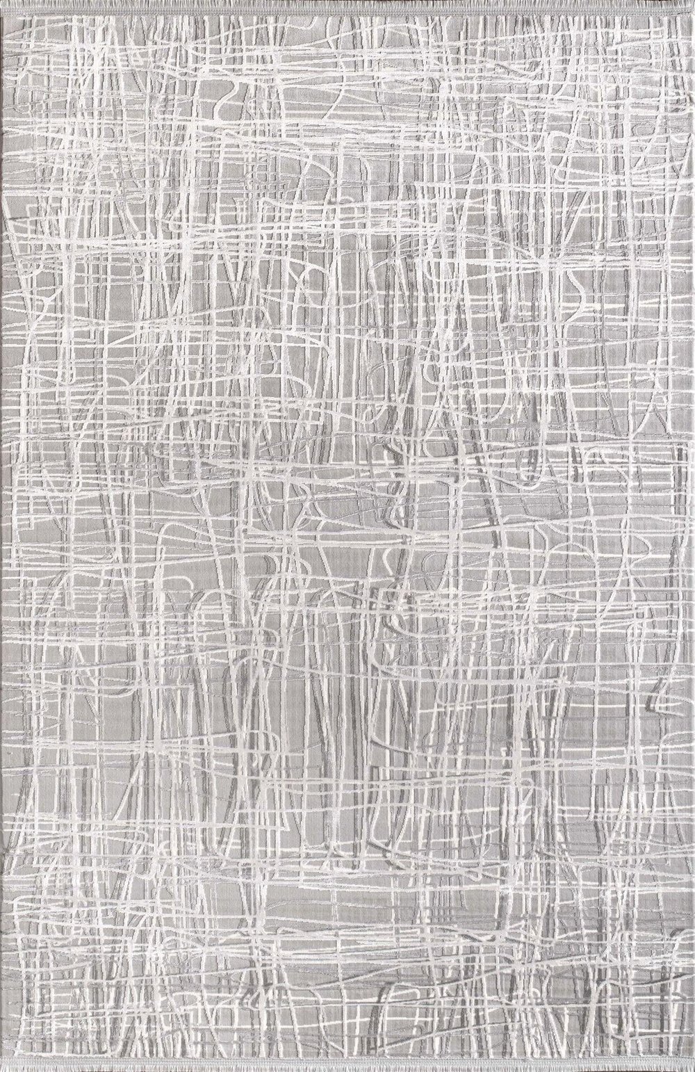 By Özer Halı Krem Gri Renk Desenli Modern Stil Artemis Halı Emma 09764E Salon Halısı