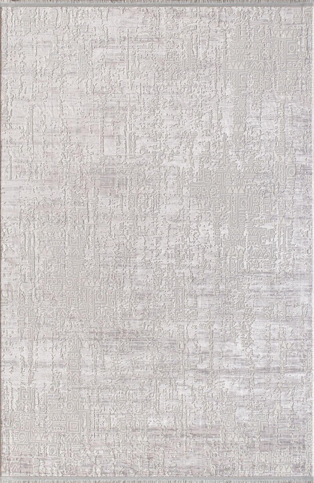 By Özer Halı Krem Gri Renk Desenli Modern Stil Artemis Halı Emma 09765D Salon Halısı