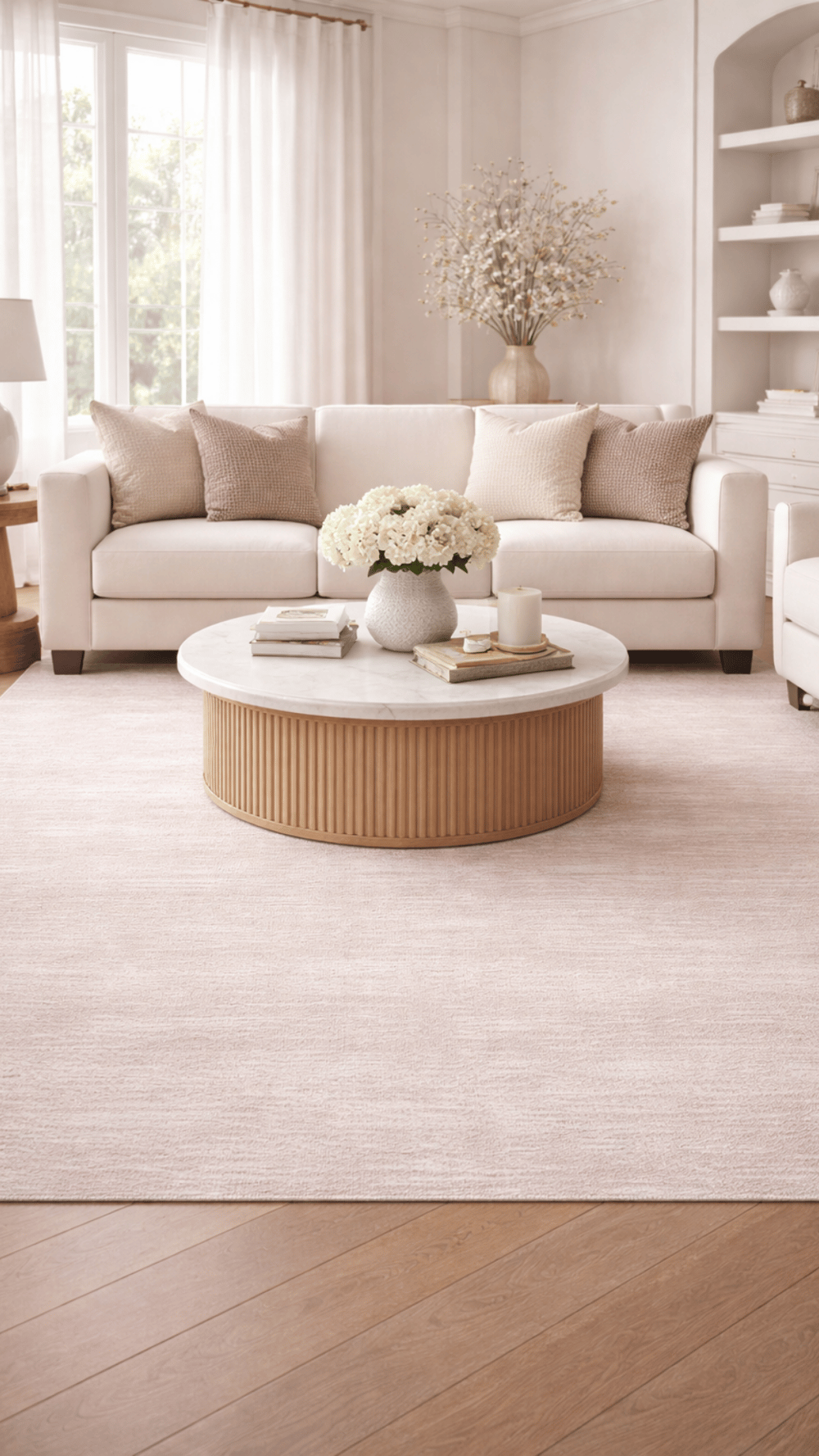 By Özer Halı Krem Gri Renk Modern Stil Akrilik İplik Pigment Tone TN05 Salon Halısı