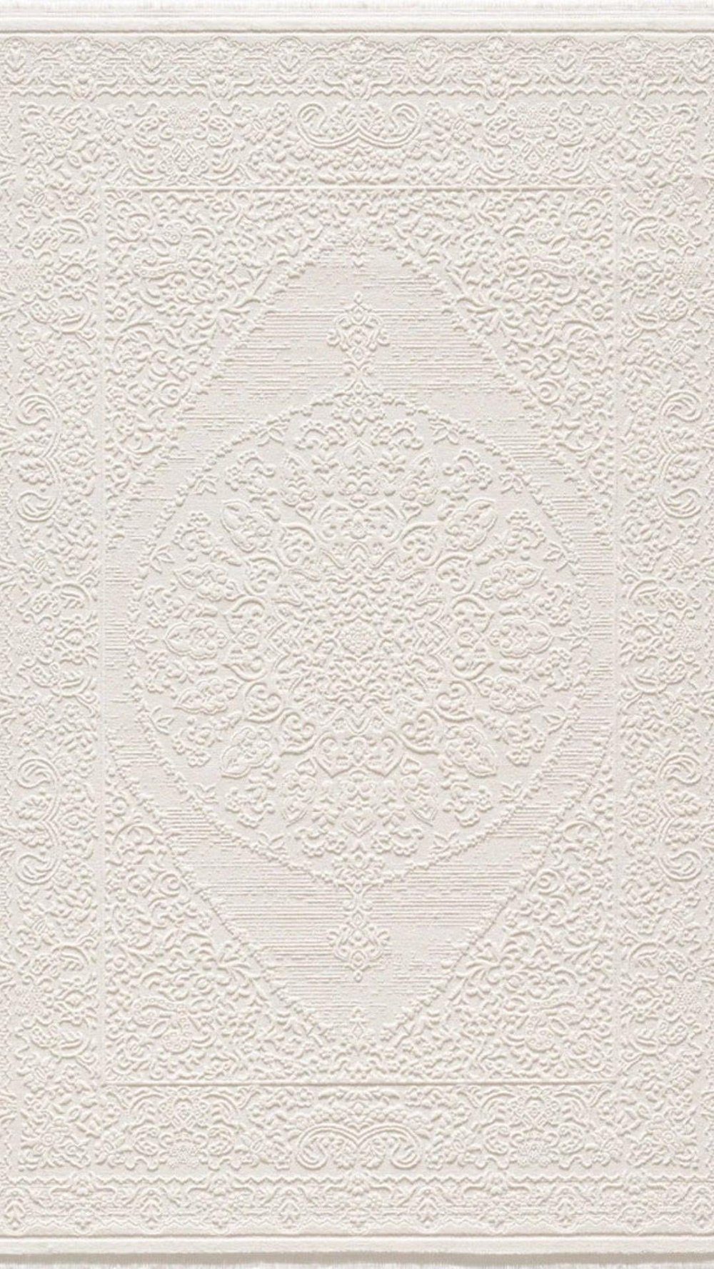 By Özer Halı Krem Renk Klasik Stil Saray Halı Armoni Silver SV071A Salon Halısı