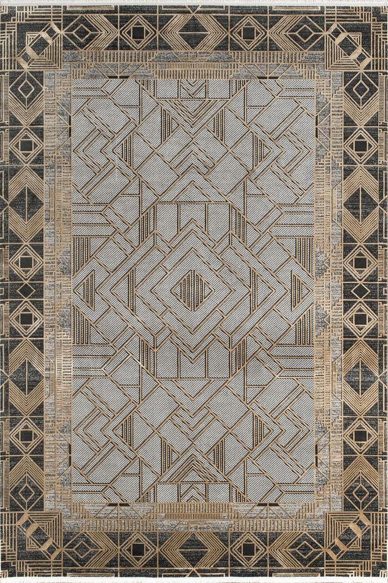 By Özer Halı Multi Renk Desenli Modern Stil Royal Halı Bearny TD05A Salon Halısı