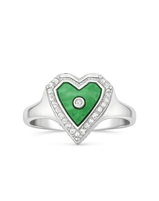 Löve Green Rings-Siver
