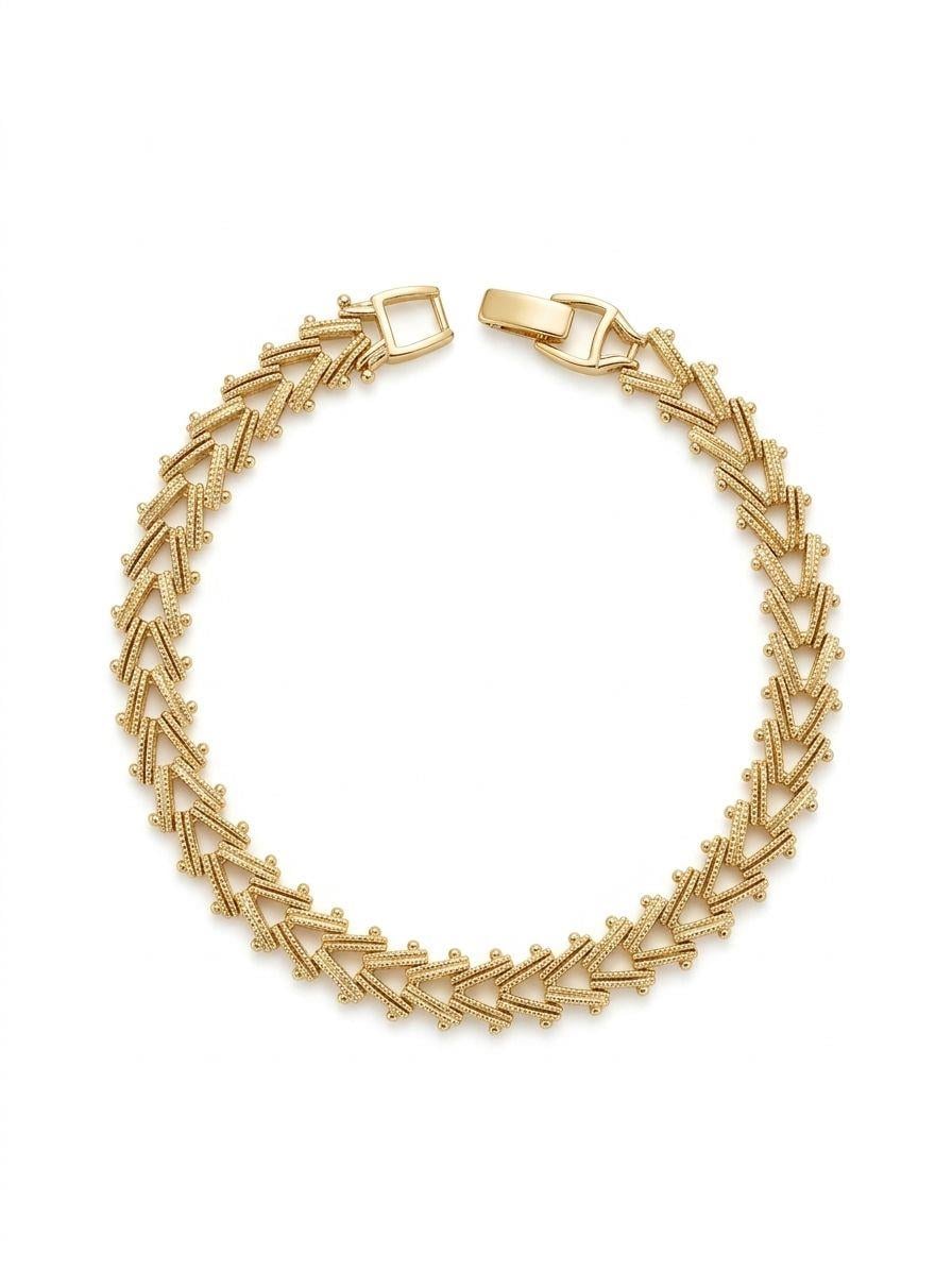 Xuping Geometric Gold Bileklik
