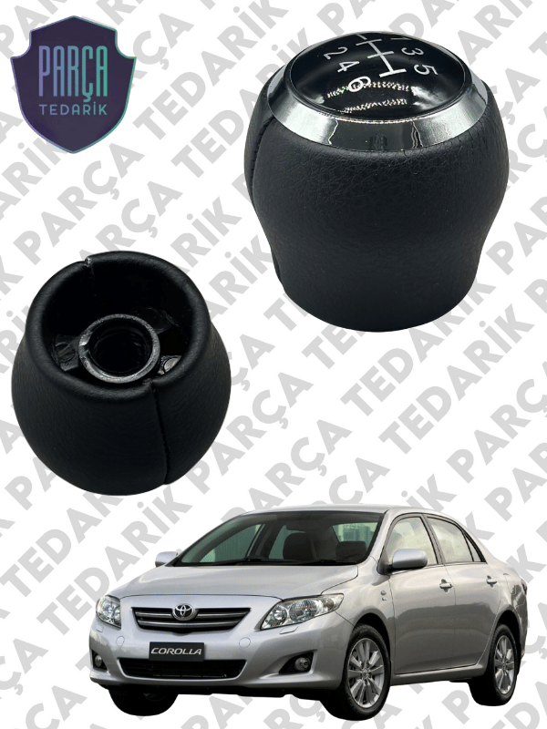 Toyota Topuz Vites Corolla 07-18/Auris 07-18/Avensis 07-18/Yaris 07-18/ Chr 16-18 (6 İleri Siyah)
