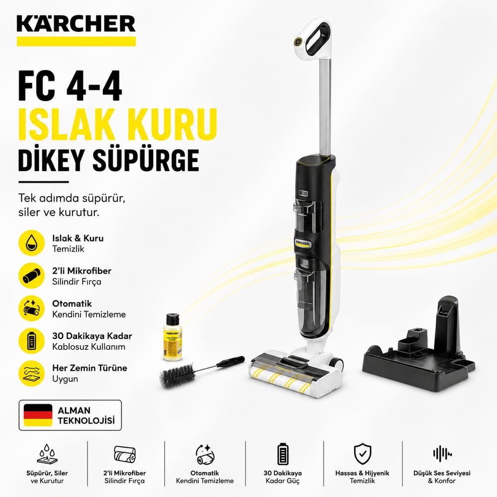 FCV 4 Islak Kuru Dikey Süpürge