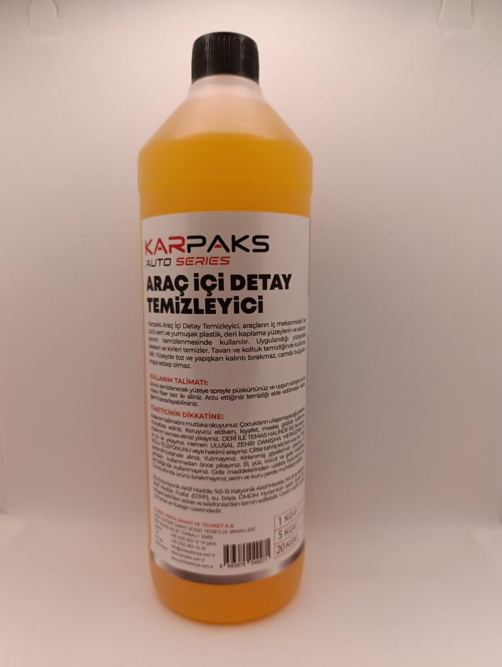 KARPAKS Auto Series Araç İçi Detay Temizleyici 1 LT | Koltuk Döşeme Plastik Temizleyici