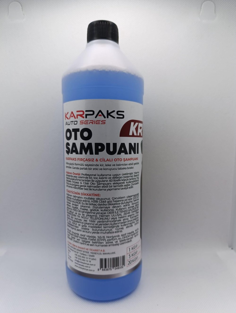 KARPAKS KR9 Oto Şampuan 1 LT | Yoğun Köpüklü Profesyonel Araç Şampuanı