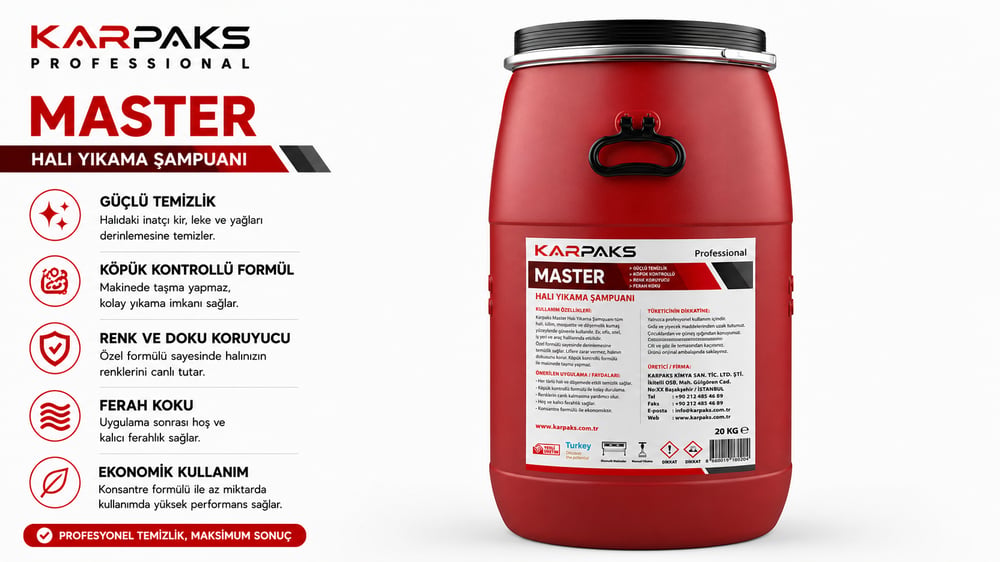 Karpaks Master Halı Yıkama Şampuanı 60kg