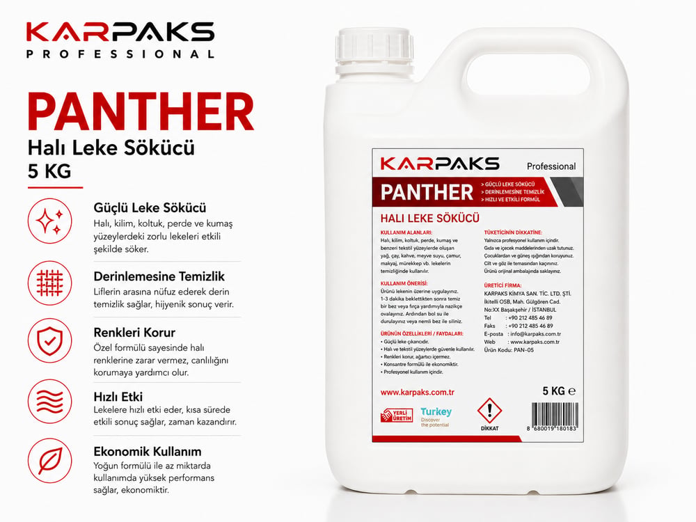 Karpaks Panther Halı Leke Sökücü 5 Kg