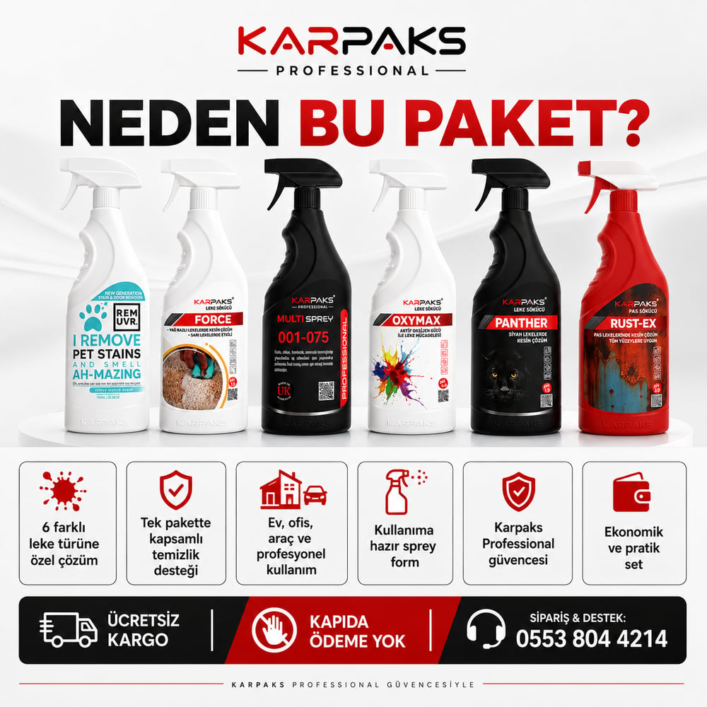 Karpaks Professional 6lı Leke Sökücü Fırsat Paketi