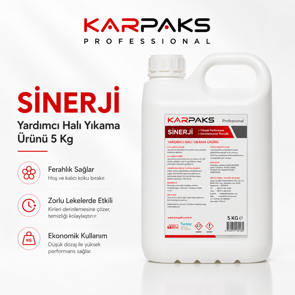 Karpaks Sinerji Yardımcı Halı Yıkama Ürünü 5 Kg