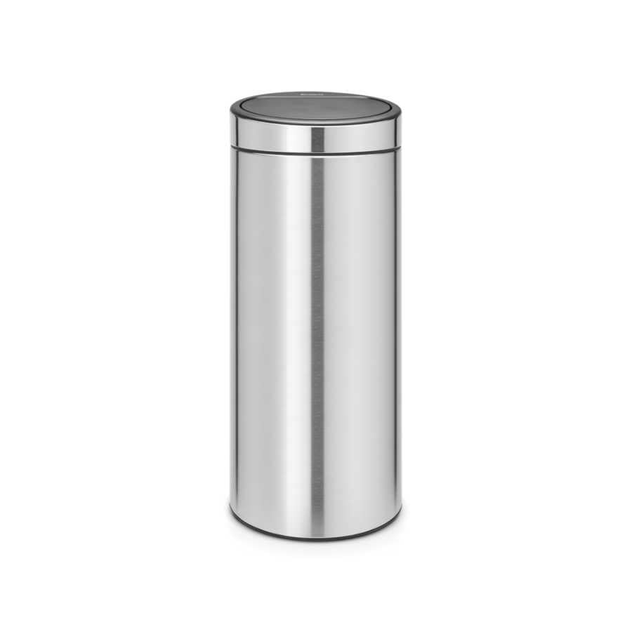 001-01-Fpp Matt Steel New Dokunmatik Çöp Kutusu 30L