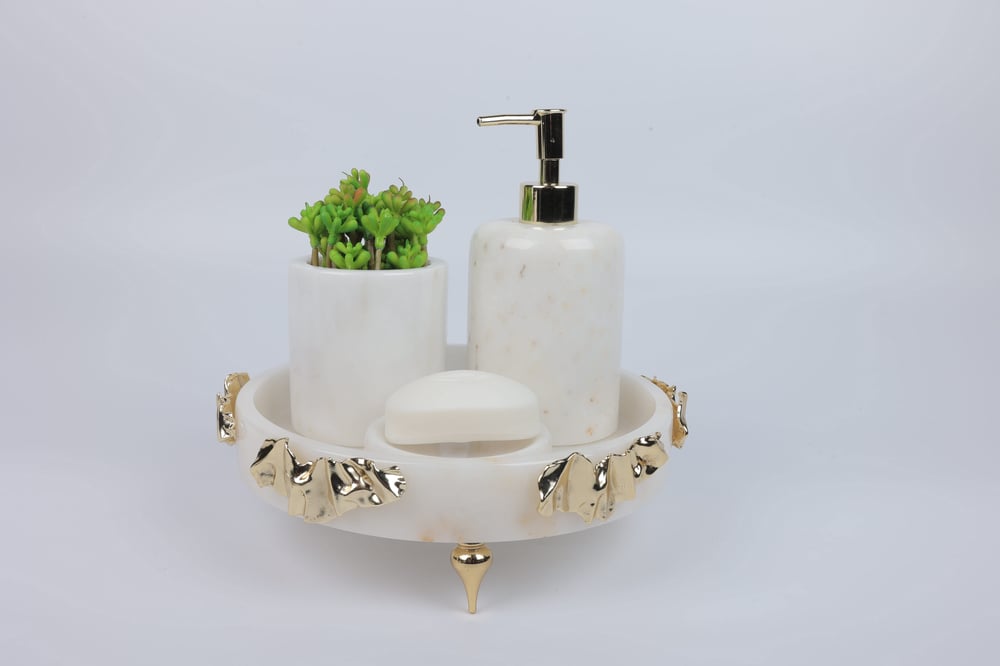 2in Ribbon 4lü Set Beyaz Gold