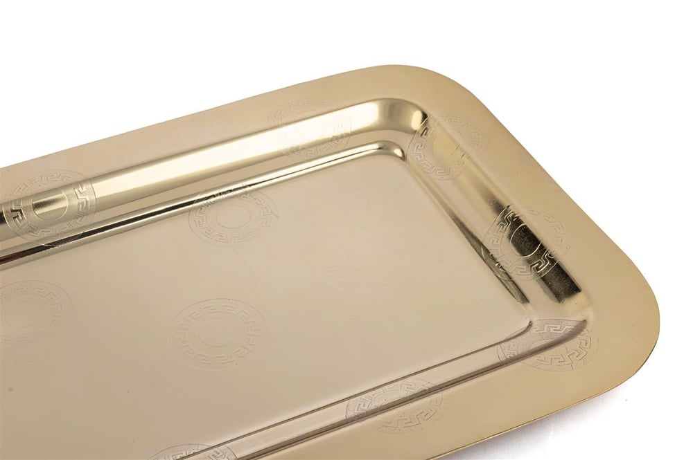 Mikasa Apollyon Gold Metal Dik Kare Tepsi 38X18Cm