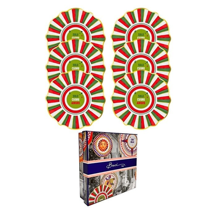 Bacı Milano Dolce Vita 6lı Amore Pasta Tabağı 21 Cm Porselen