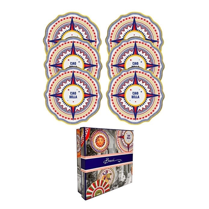 Bacı Milano Dolce Vita 6lı Ciao Bella Servis Tabağı 27 Cm Porselen