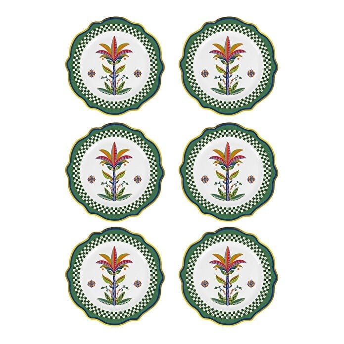 Bacı Milano Dolce Vita 6lı Palm Servis Tabağı 27 Cm Porselen