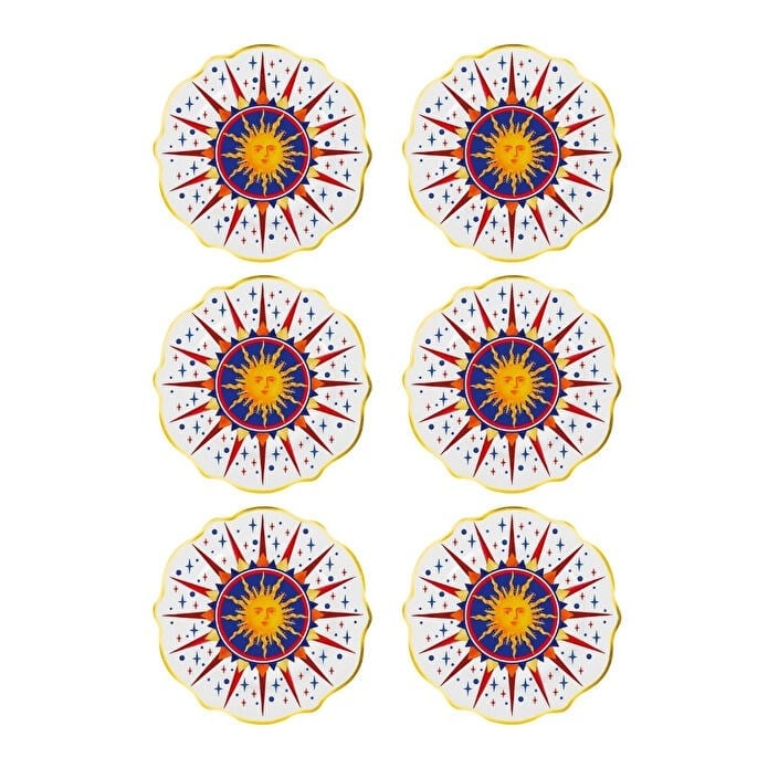 Bacı Milano Dolce Vita 6lı Sun Pasta Tabağı 21 Cm Porselen
