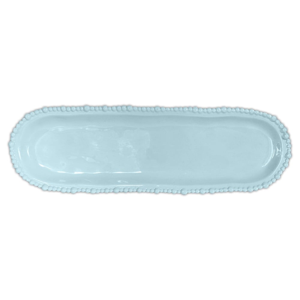 Bacı Milano Joke Table Kitchen Melamin Oval Servis Tabağı 13 Cm X 44 Cm Aqua