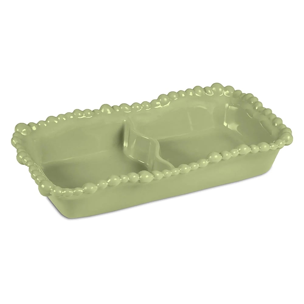 Bacı Milano Joke Table Kitchen Melamin 2 Bölmeli Tabak Yeşil