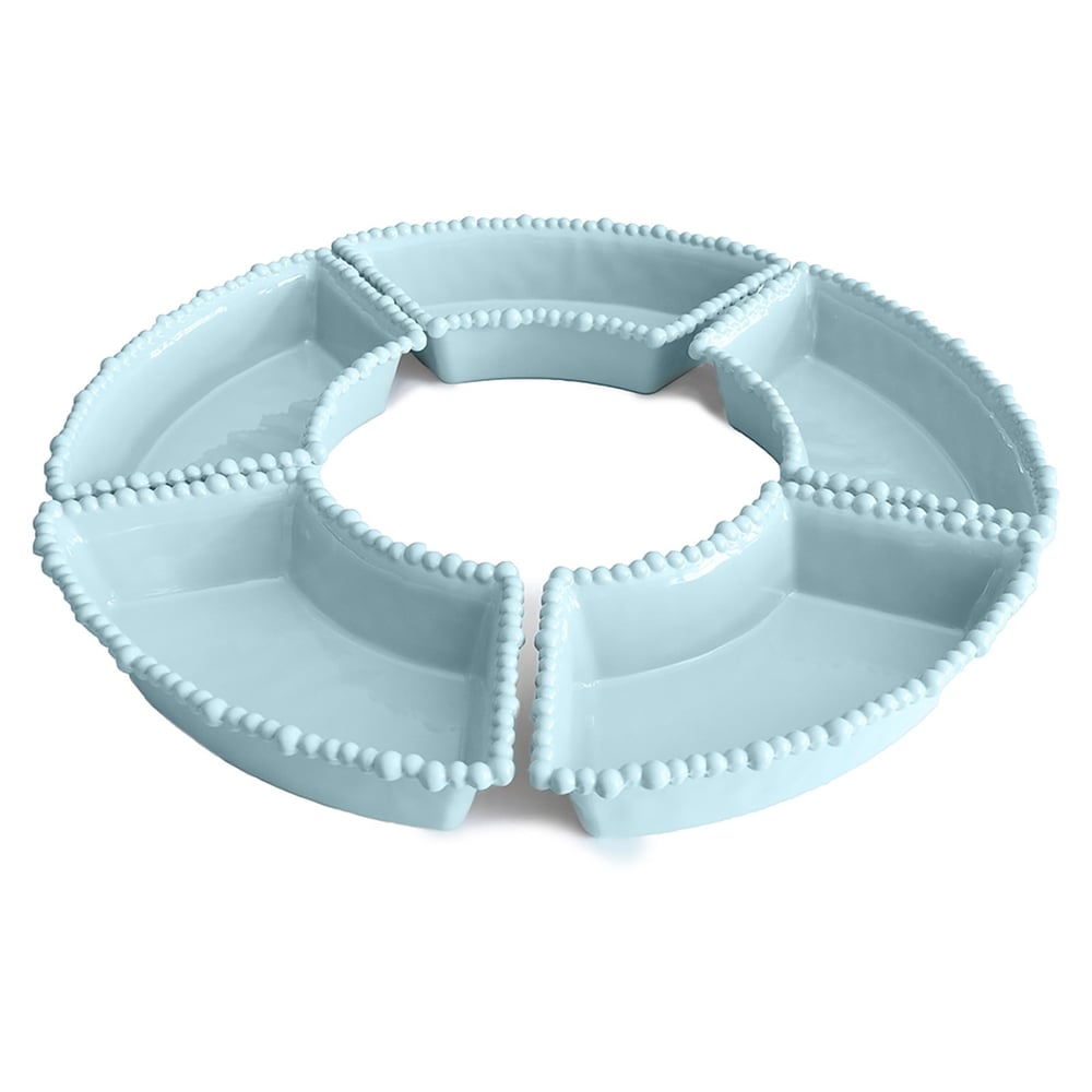 Bacı Milano Joke Table Kitchen Melamin 5'li Meze Tabağı Aqua