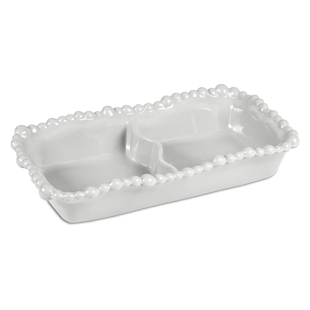 Bacı Milano Joke Table Kitchen Melamin 2 Bölmeli Tabak Beyaz