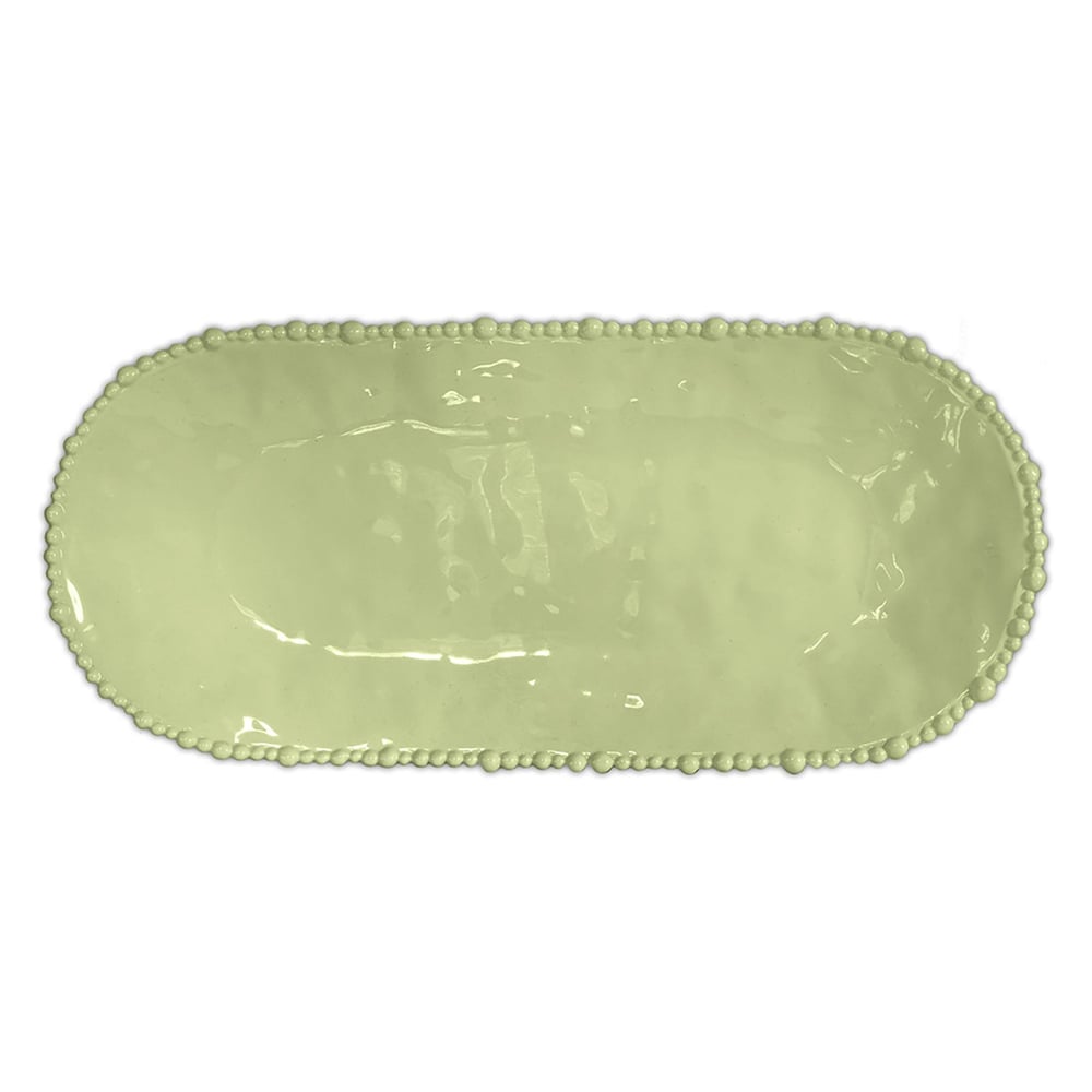 Bacı Milano Joke Table Kitchen Oval Servis Tabağı 53x24 Cm Yeşil