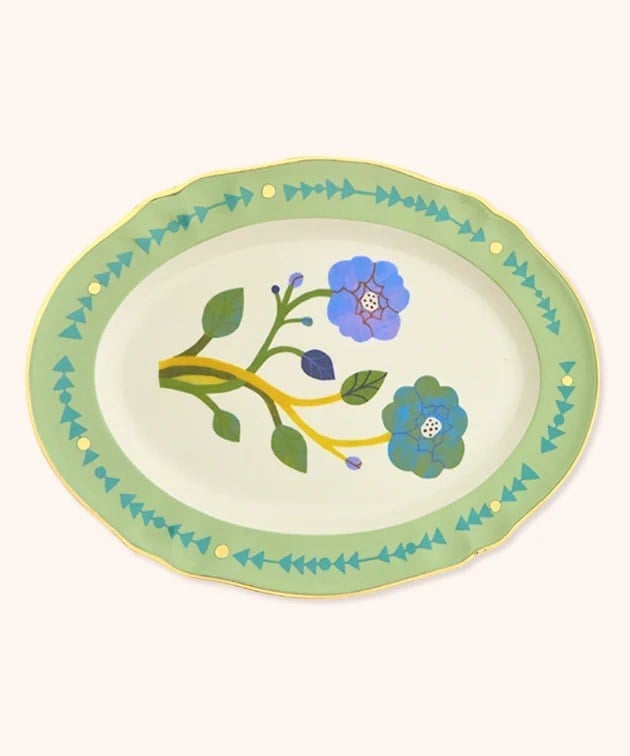 Bıtossı Home Ortensia Oval Servis 34 Cm