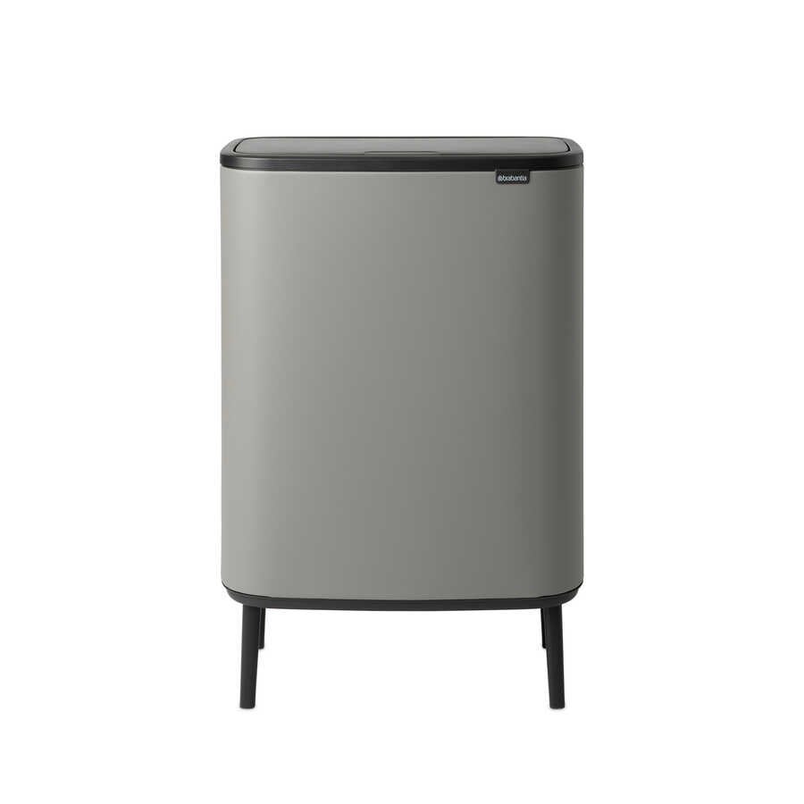 Bo Mıneral Concrete Grey Hı Dokunmatik Çöp Kutusu 60l