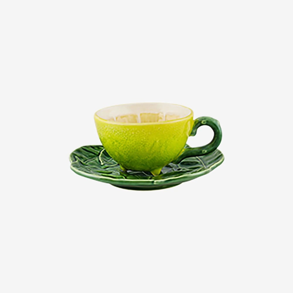 Bordallo Pinheiro Lemon Sarı Seramik Çay Fincanı 165 Ml