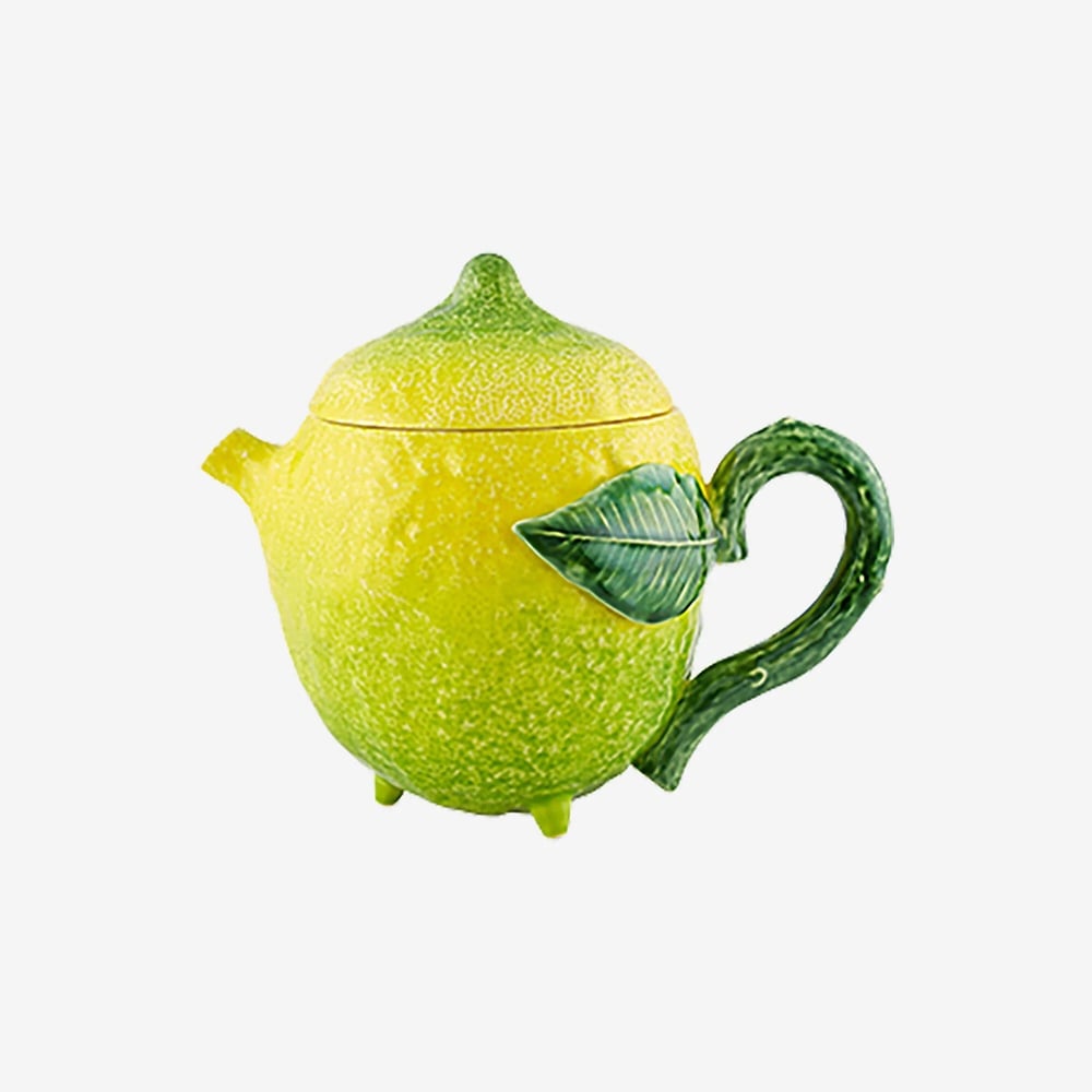 Bordallo Pinheiro Lemon Sarı Seramik Demlik 1200 Ml