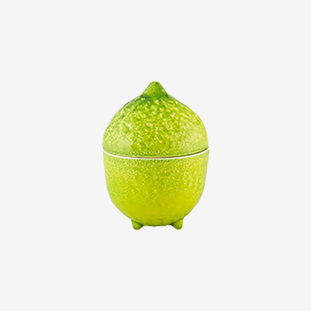 Bordallo Pinheiro Lemon Sarı Seramik Saklama Kabı 11 Cm