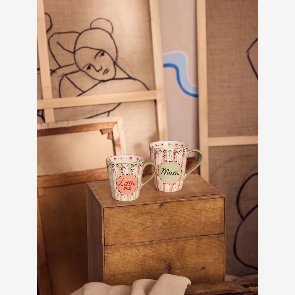 Cath Kıdston Spring Birds Yeşil Porselen Kupa Seti 260 Ml- 375 Ml