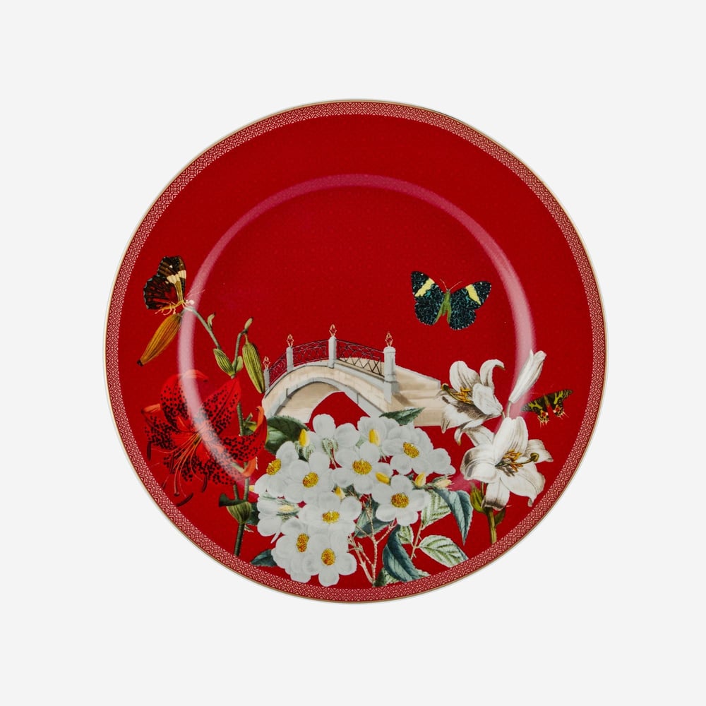 CHIARA ALESSI BUTTERFLY WALLEY KIRMIZI TABAK 21 CM