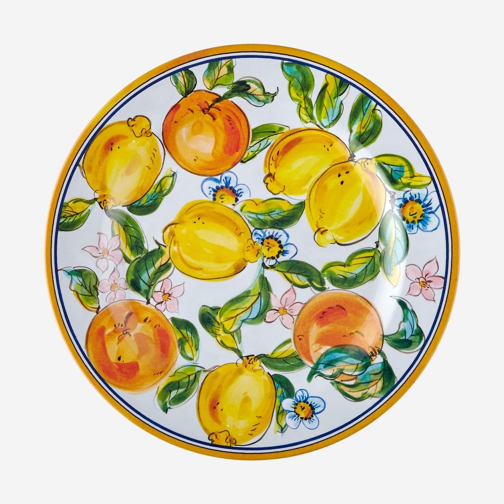 CHIARA ALESSI CAPRİ Beyaz Melamin Yemek Tabağı 28 Cm
