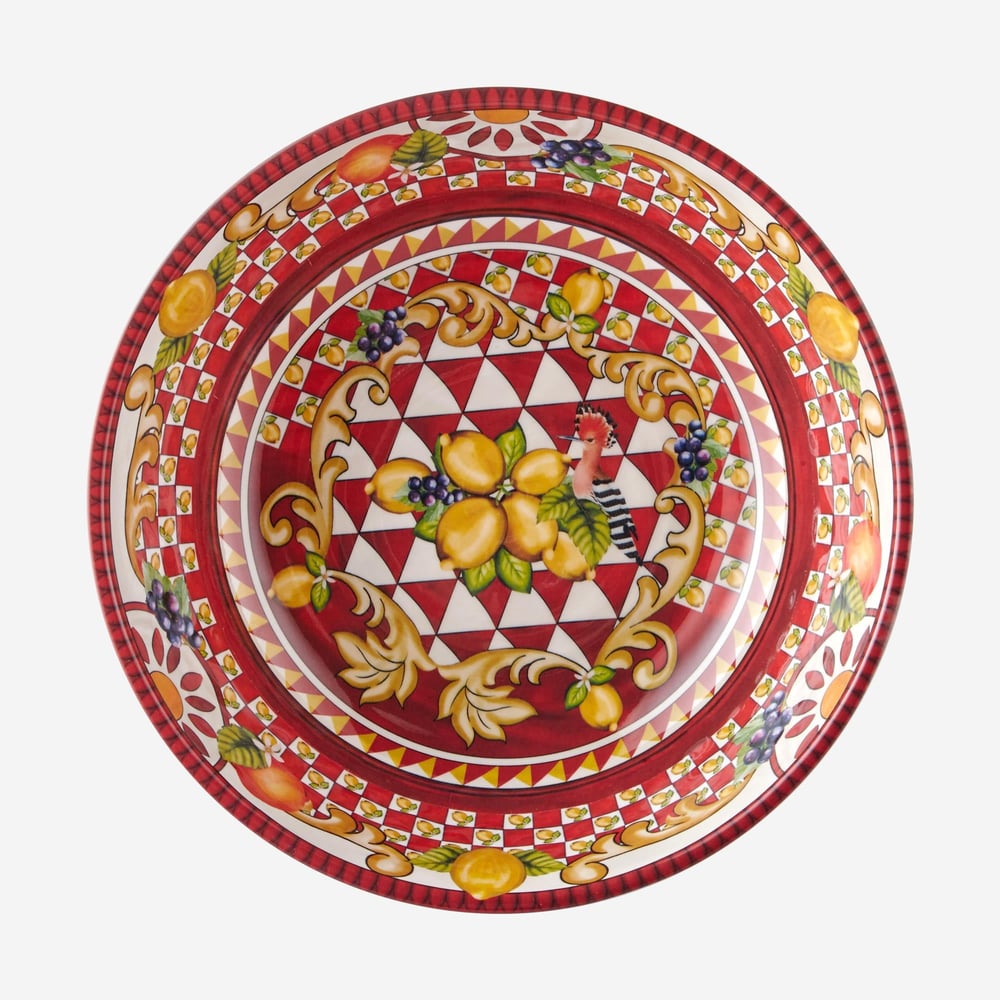 CHIARA ALESSİ Capri Collection Kırmızı Melamin Kase 20 Cm