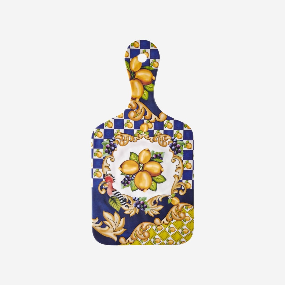 CHIARA ALESSİ Capri Collection Mavi Melamin Sunum Tahtası 25 Cm