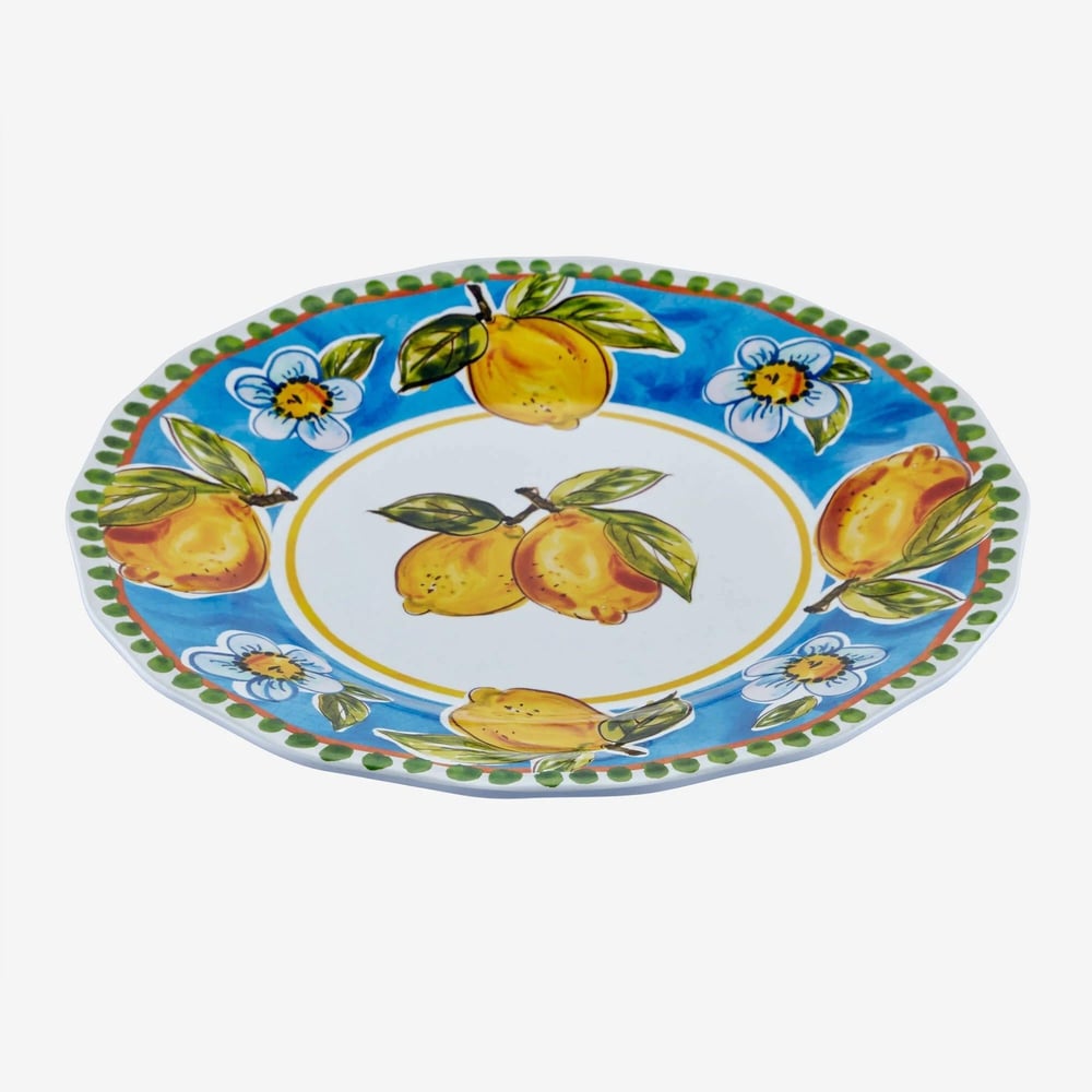Chıara Alessı Capri Mavi Melamin Yemek Tabağı 28 Cm
